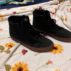 VANS SKATEBOARD SHOES HIGHTOP BLACK